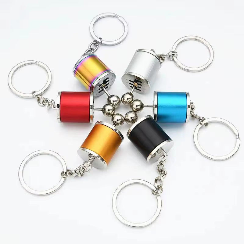 Metal Keyring Creative Car Shifter Keychain Antistress Fidget Toys for Anxiety ADHD Autism Sensory Juguetes Ansiedad Y Estrés