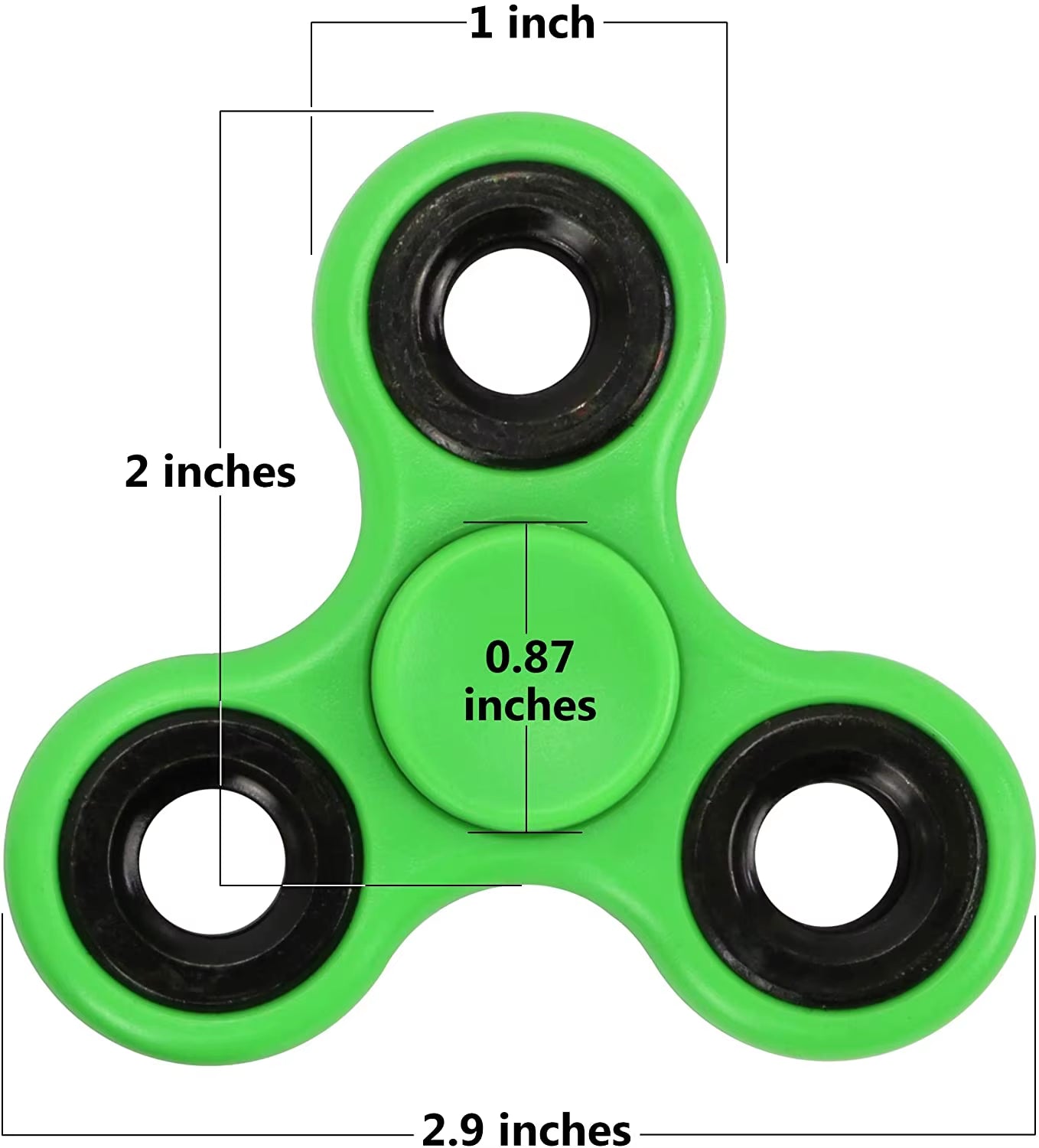 ABS Fidget Spinner EDC Spinner for Autism ADHD anti Stress Tri-Spinner High Quality Adult Kids Funny Toys