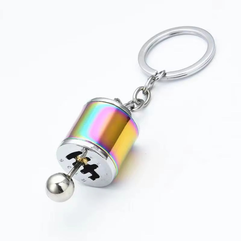 Metal Keyring Creative Car Shifter Keychain Antistress Fidget Toys for Anxiety ADHD Autism Sensory Juguetes Ansiedad Y Estrés