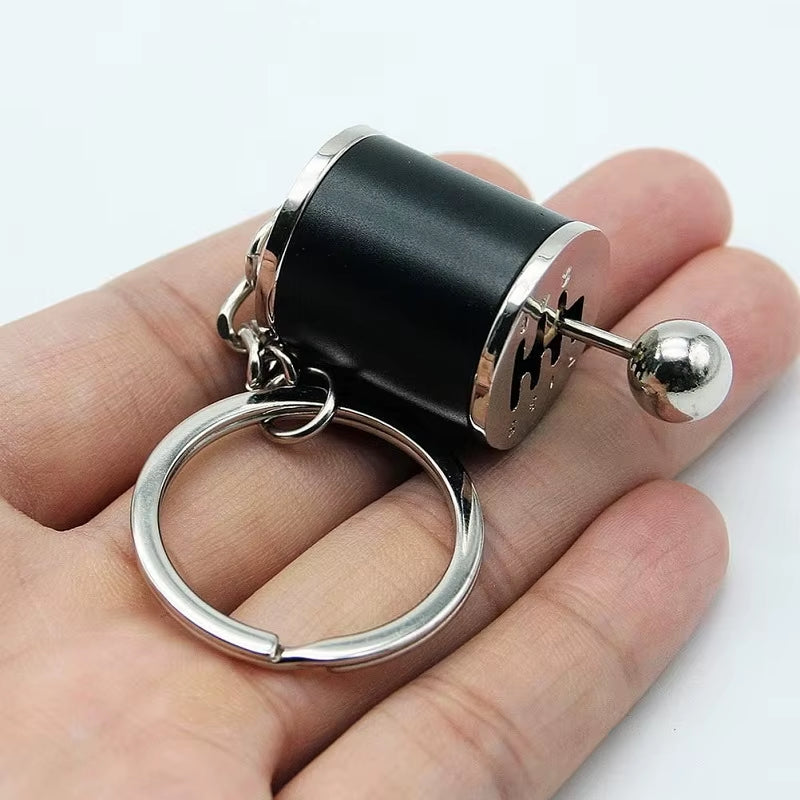 Metal Keyring Creative Car Shifter Keychain Antistress Fidget Toys for Anxiety ADHD Autism Sensory Juguetes Ansiedad Y Estrés